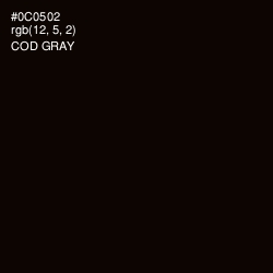 #0C0502 - Cod Gray Color Image